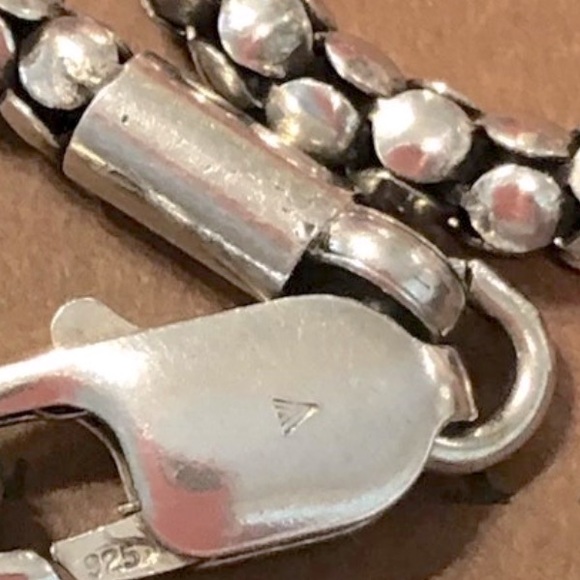 Silpada Vintage Sterling Silver Popcorn Chain Necklace (4mm) - Picture 5 of 7